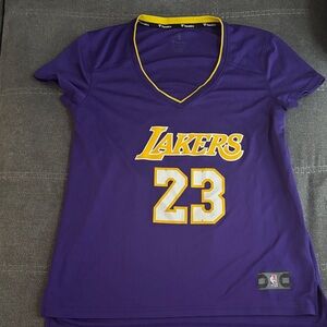 Purple Lakers V-Neck Jersey
